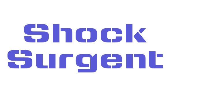 Shock Surgent Font