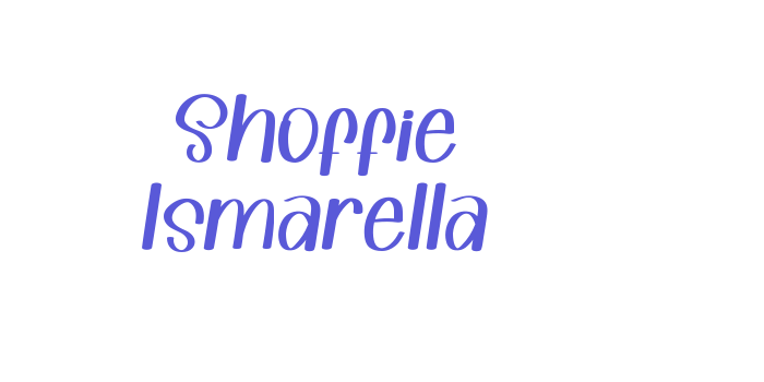 Shoffie Ismarella Font Download