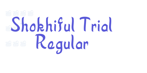 Shokhiful Trial Regular font