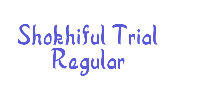 Shokhiful Trial Regular Font Download