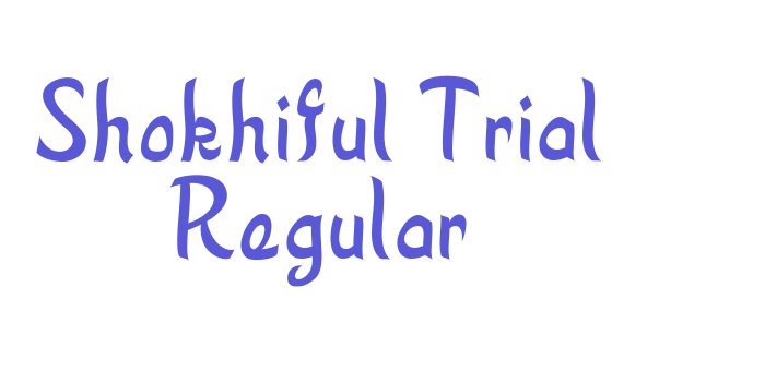 Shokhiful Trial Regular Font