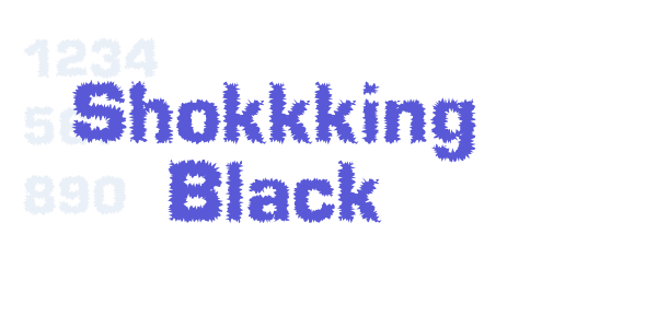 Shokkking Black font