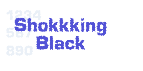 Shokkking Black-font-download