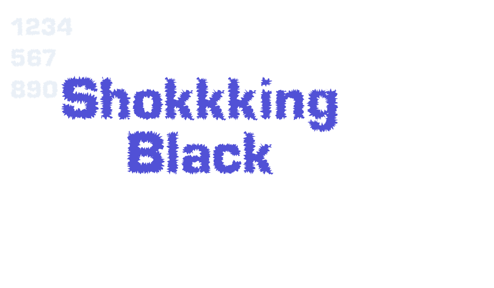 Shokkking Black-font-download