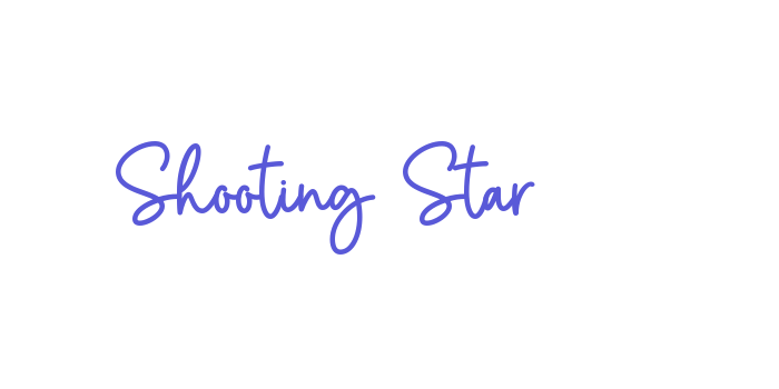 Shooting Star Font Download