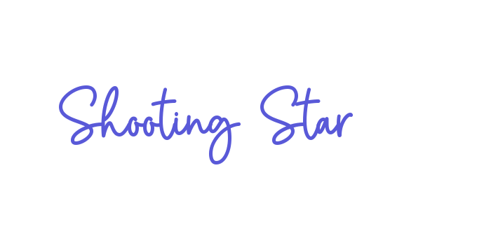 Shooting Star Font