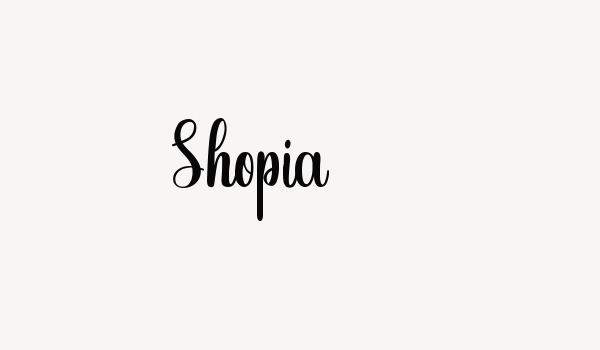 Shopia Font