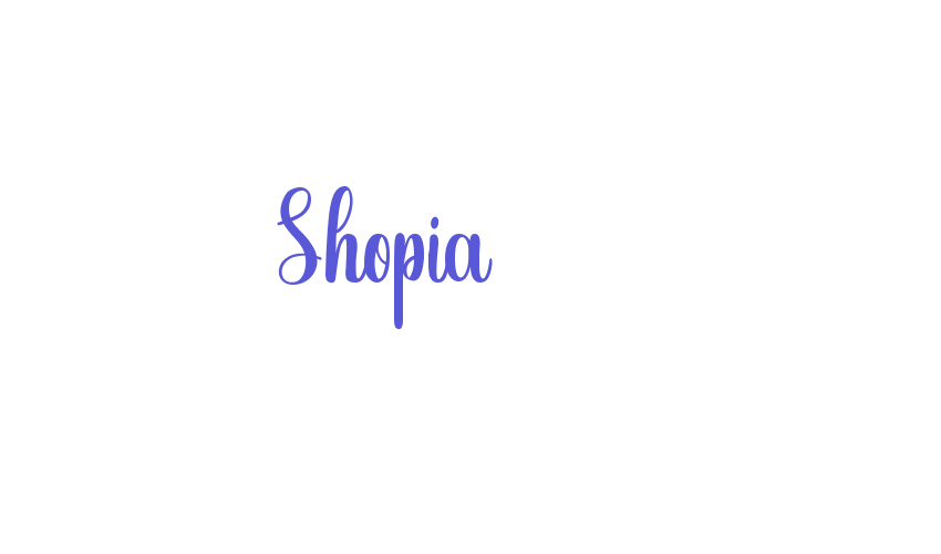 Shopia Font Download