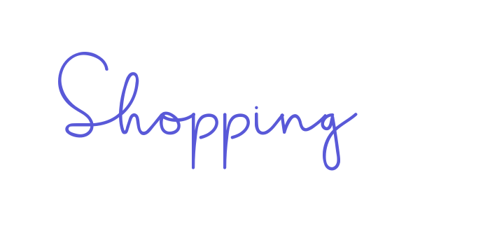 Shopping Font