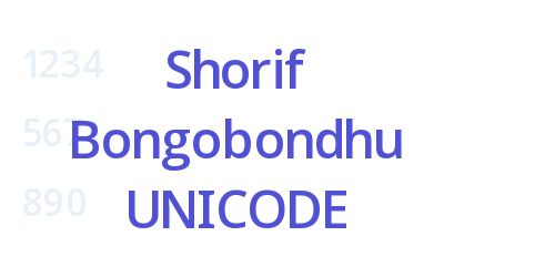 Shorif Bongobondhu UNICODE-font-download