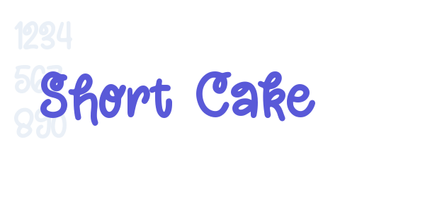 Short Cake font