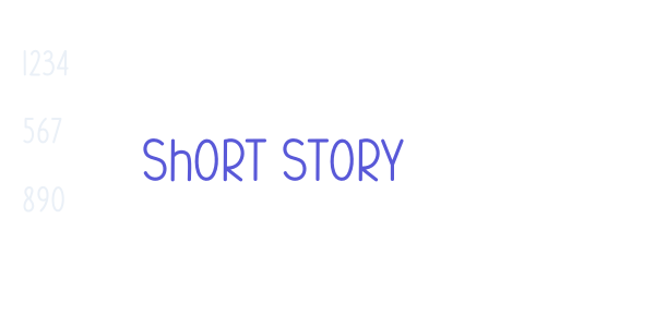 Short Story font free