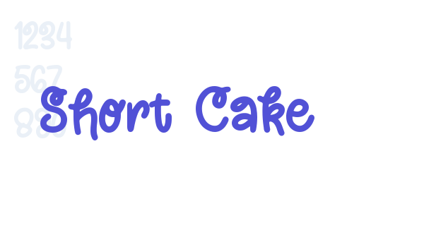 Short Cake font download