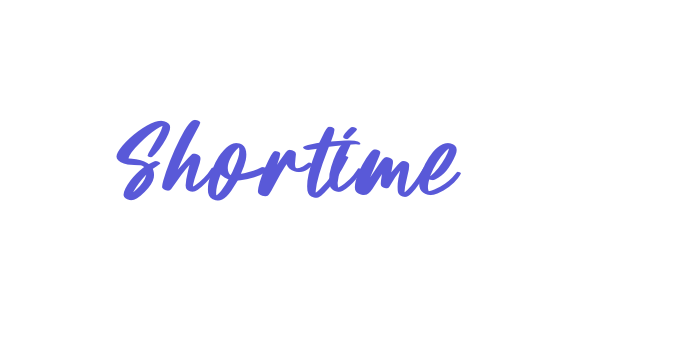 Shortime Font