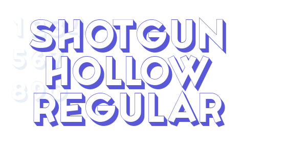 Shotgun Hollow Regular font free