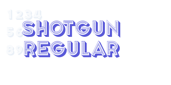 Shotgun Regular font free