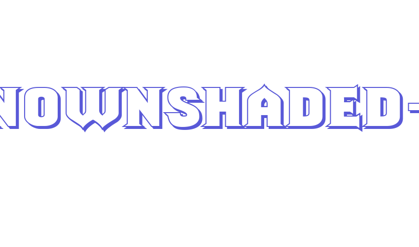 ShouldveKnownShaded-Regular Font Download