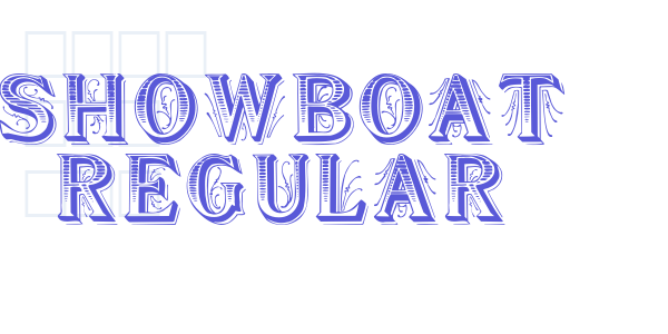 Showboat Regular font free