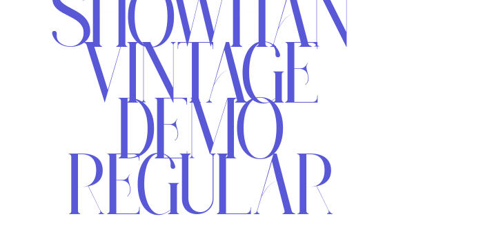 Showhan Vintage Demo Regular Font Download