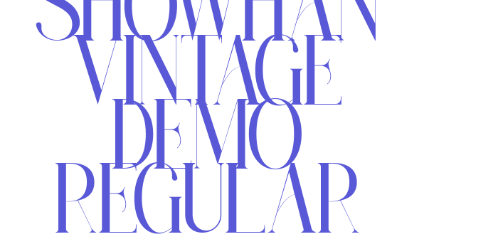 Showhan Vintage Demo Regular Font