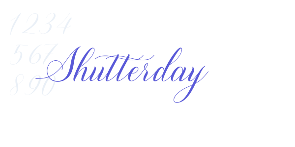 Shutterday font