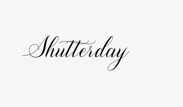 Shutterday Font