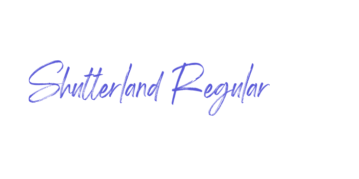 Shutterland Regular Font Download