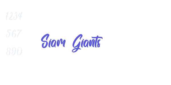 Siam Giants font