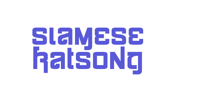 Siamese Katsong Font Download