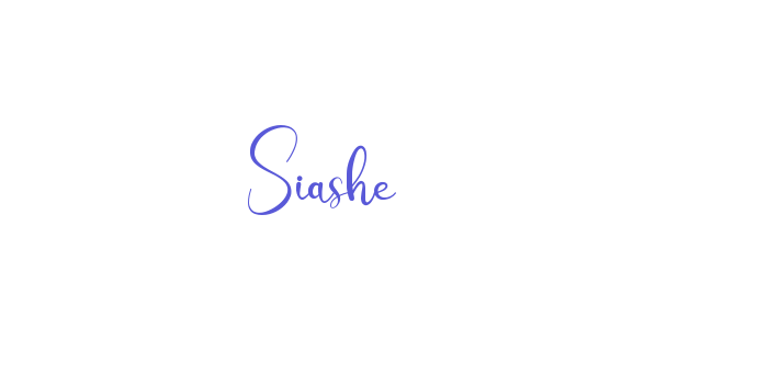 Siashe Font