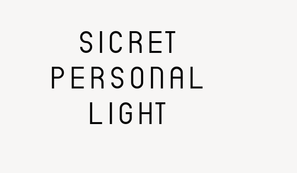 Sicret PERSONAL Light Font