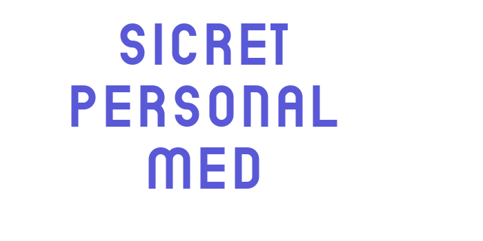 Sicret PERSONAL Med Font