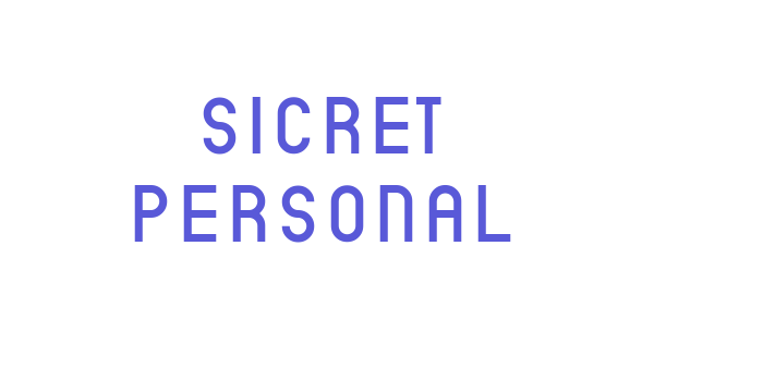 Sicret PERSONAL Font Download