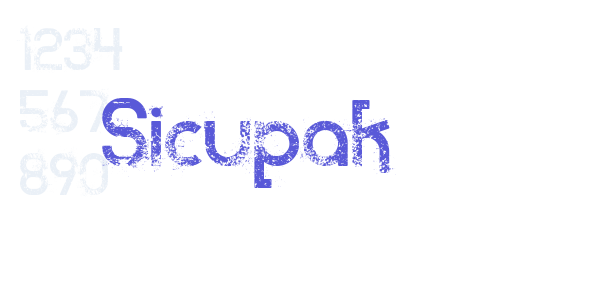 Sicupak font free