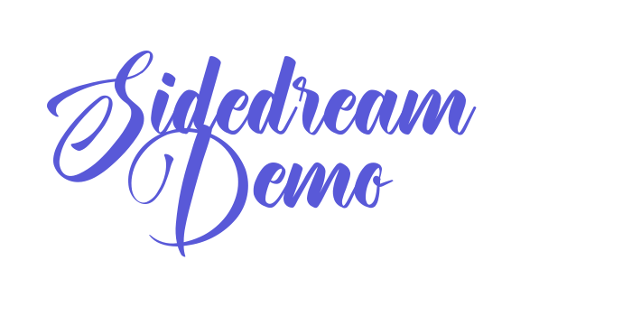 Sidedream Demo Font Download