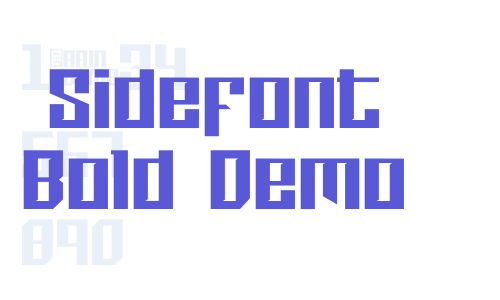 Sidefont Bold Demo Font Download