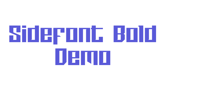 Sidefont Bold Demo Font Download