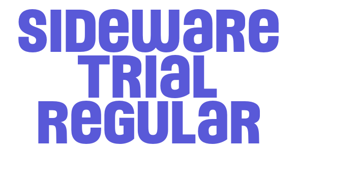 Sideware Trial Regular Font