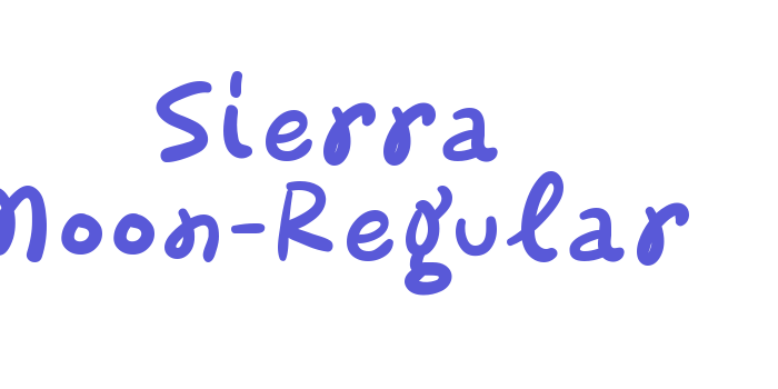 Sierra Moon-Regular Font