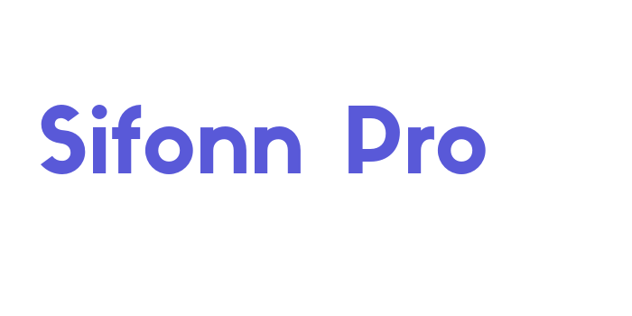 Sifonn Pro Font