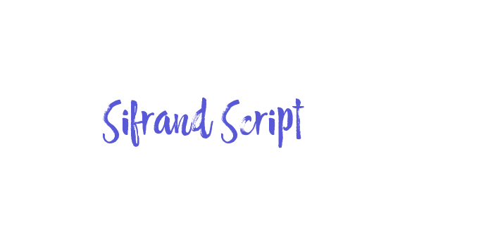 Sifrand Script Font Download