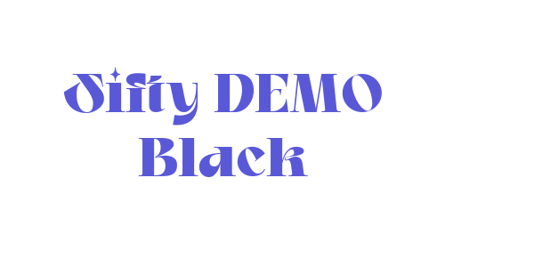 Sifty DEMO Black font free