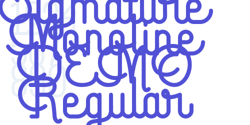 Sigmature Monoline DEMO Regular-font-download