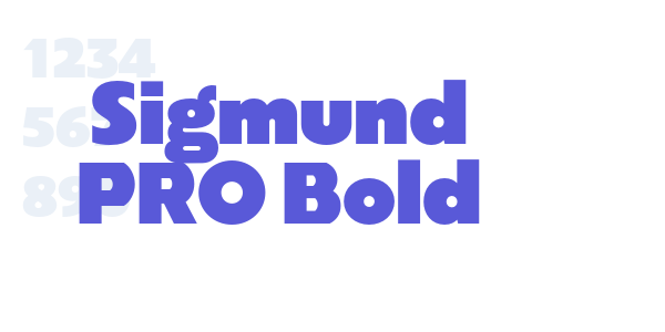 Sigmund PRO Bold font free