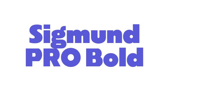 Sigmund PRO Bold Font Download