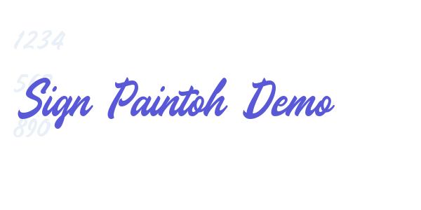 Sign Paintoh Demo font free