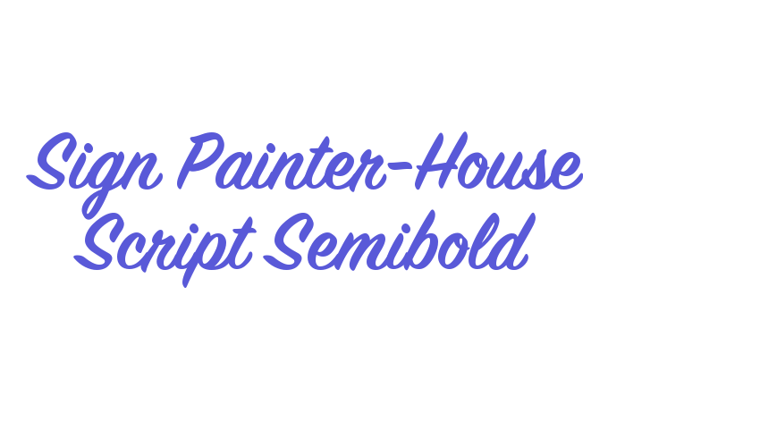 Sign Painter-House Script Semibold Font Download