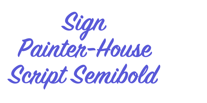 Sign Painter-House Script Semibold Font