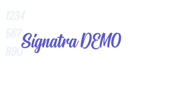 Signatra DEMO font