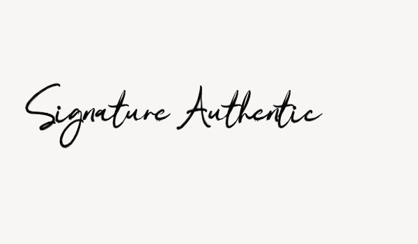 Signature Authentic Font